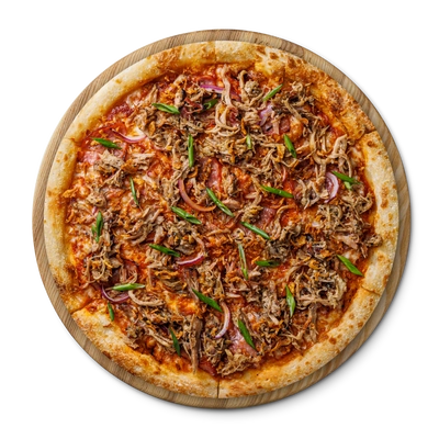 Пицца с рваной свининой