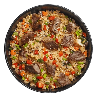 Вок Рис Двойная Говядина с овощами