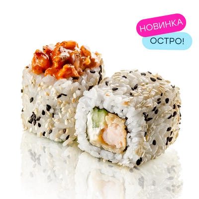 Ролл с хрустящей креветкой и кимчи
