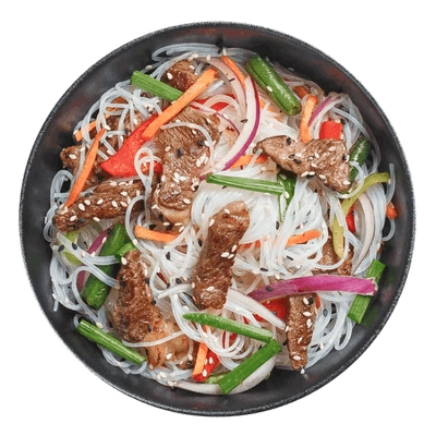 Вок Лапша Двойная Говядина с овощами