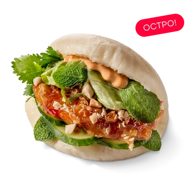 Бао с курицей по-азиатски