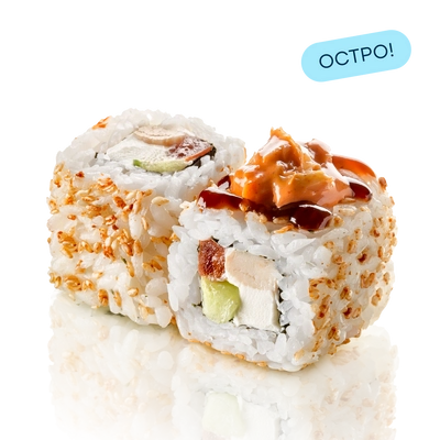 Ролл с цыпленком и кремом кимчи