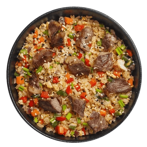 Вок Рис Двойная Говядина с овощами