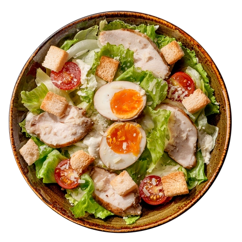 Салат Цезарь с курицей