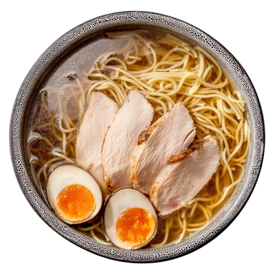 Куриный суп с яйцом адзитама