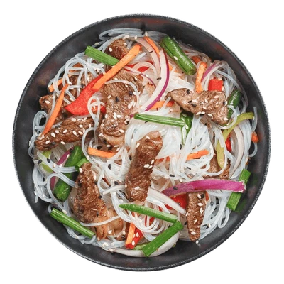 WOK Лапша Двойная Говядина с овощами