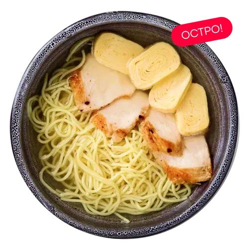 Куриный суп с японским омлетом